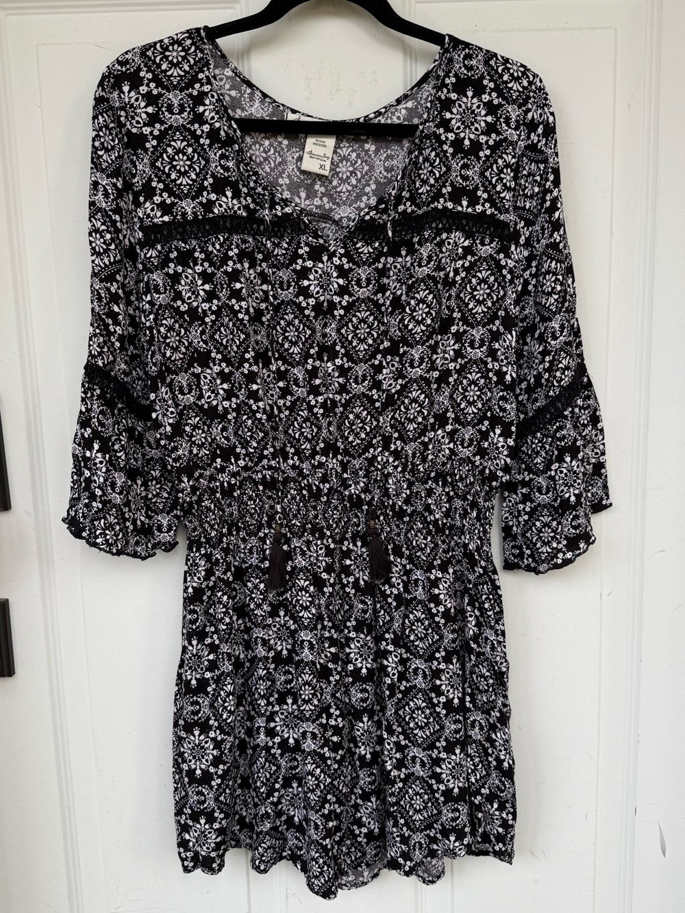 American Rag patterned peasant dress